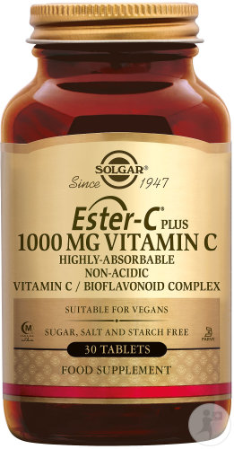 Solgar Ester-C Plus 1000 mg a une influence positive sur le système immunitaire et contribue également à un bon système immunitaire