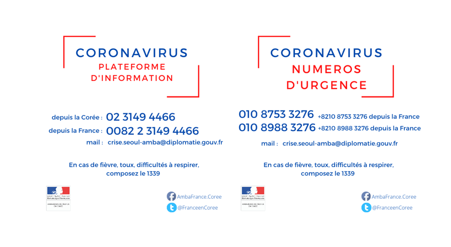 Information Coronavirus En France, trois nouveaux décès ont été enregistrés.