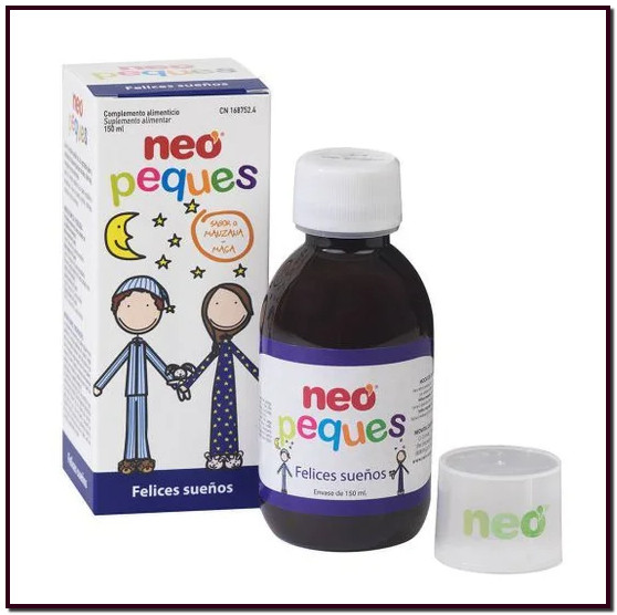 Néo Peques rêves heureux 150 ml. Sirop pédiatrique adapté aux jeunes enfants.